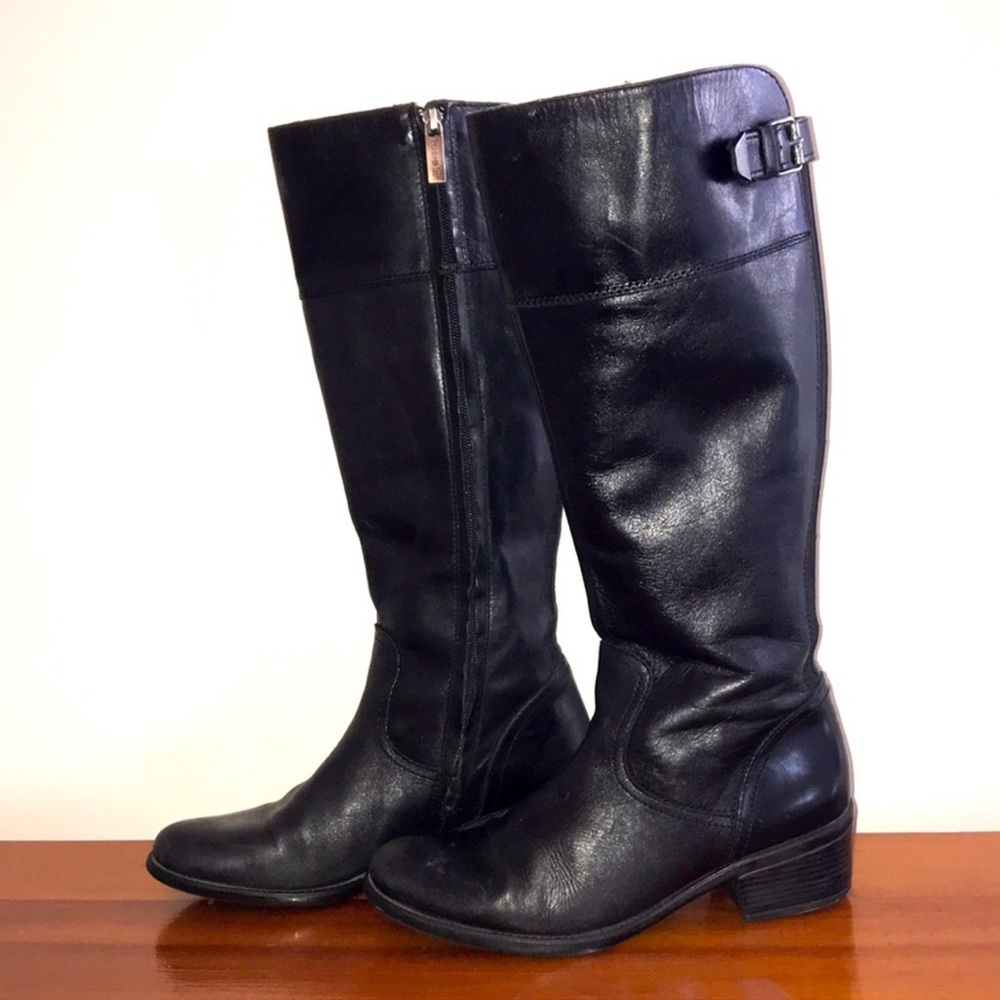 Bussola sz 39 Antwerpen tall black boots